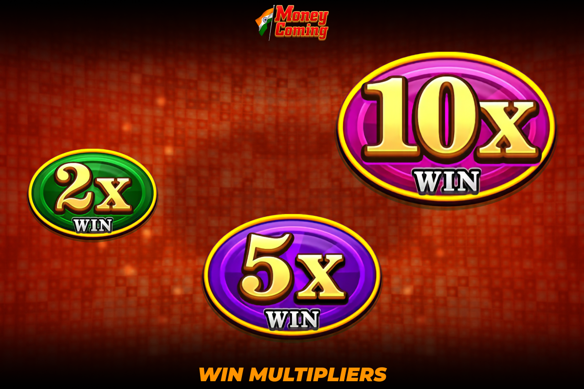 Win Multipliers bonus in Money Coming game